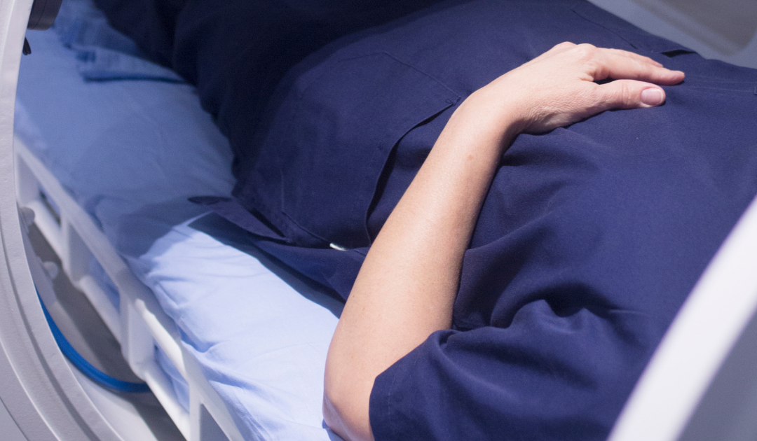 Patient receiving the benefits of hyperbaric treatment in Clark County for recovery and tissue oxygenation support